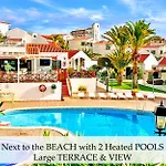 At The Beach, Sunny & 2 Heated Pools, Large Terrace, In