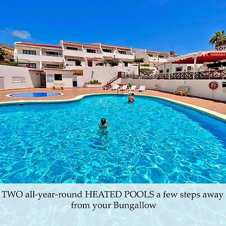 At The Beach, Sunny & 2 Heated Pools, Large Terrace, In Lägenhet Costa Adeje (Tenerife)